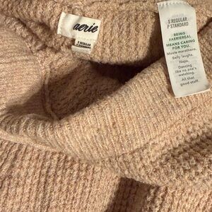 Aerie Women's Tan Waffle Knit Pants